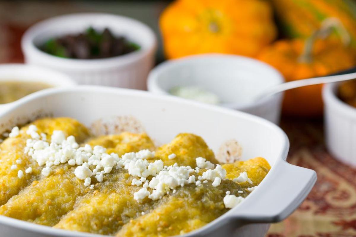 Butternut squash enchiladas