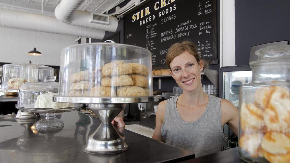 Stir Crazy Baked Goods owner Robbie Werner in a file photo. Her Magnolia Avenue bakery will be featured in the Jan. 1 episode of Cooking Channel’s Unique Sweets