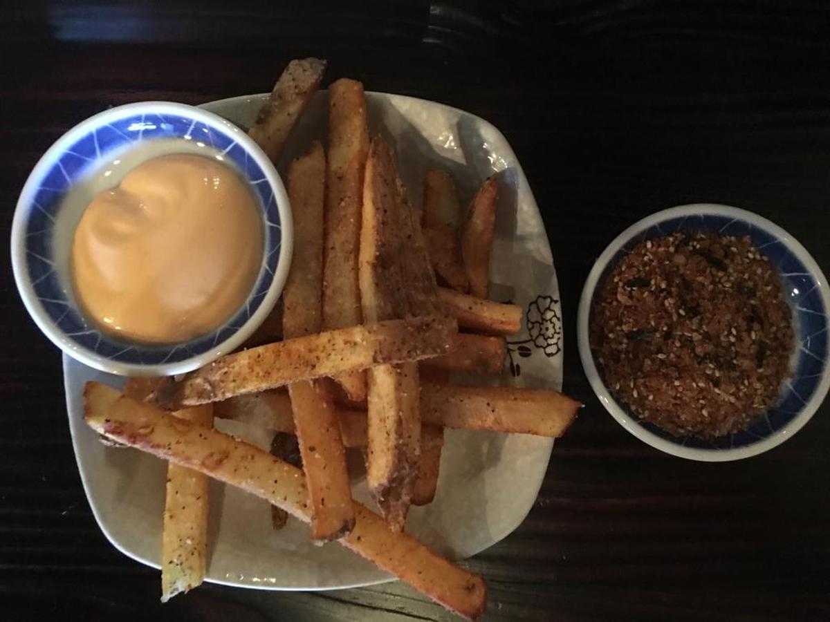 Tok fries from Shinjuku Station on Magnolia Avenue in Fort Worth