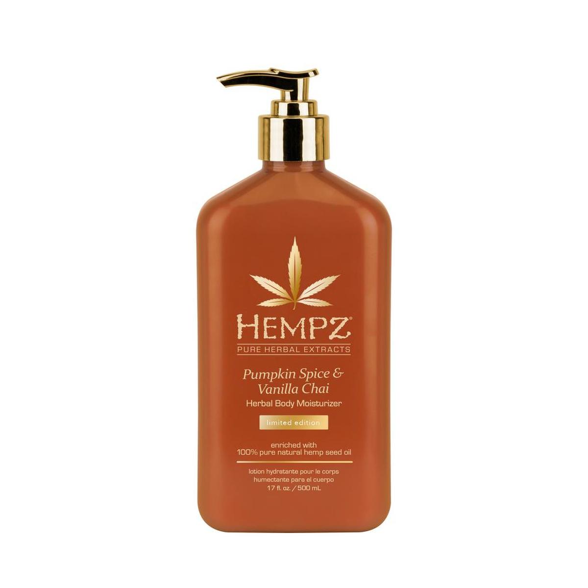 Hempz Pumpkin Spice and Van Chai Body Moisturizer, $23, Ulta.