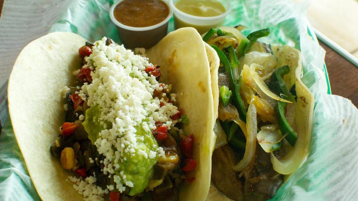 The Space Cowboy and the Frontera Fundido Portobello at Tacodeli in Dallas