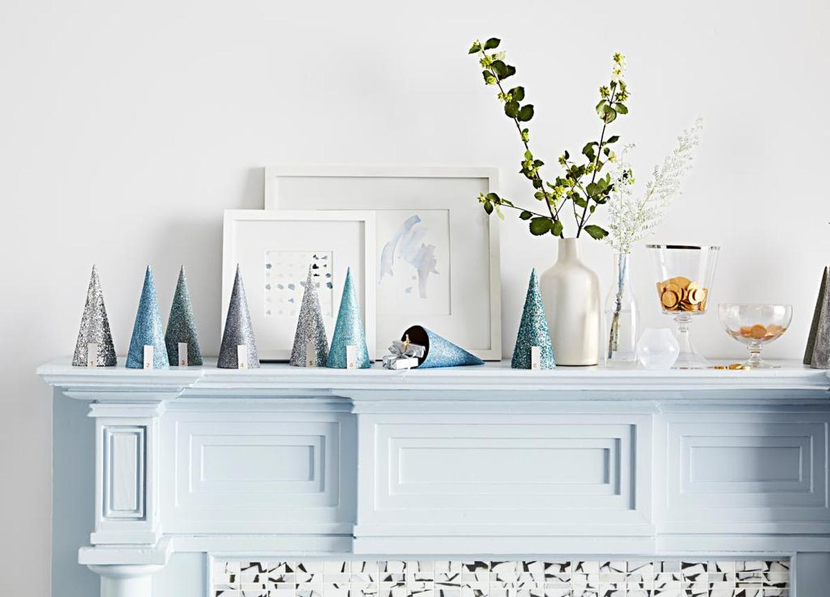 Are we there yet? Children will love discovering what’s inside each of these festive cones as you work your way toward the big day (or days).