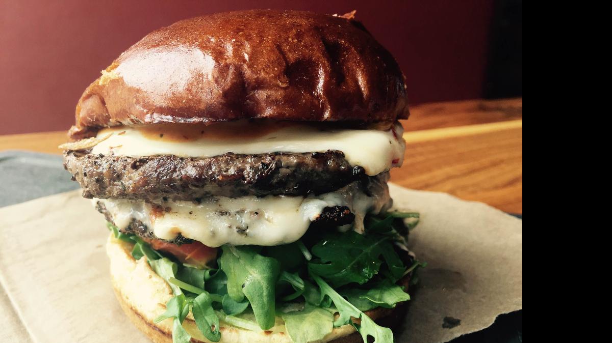 
The May burger special at Del Frisco’s Grille has pepper jack cheese, habaneros and arugula.
