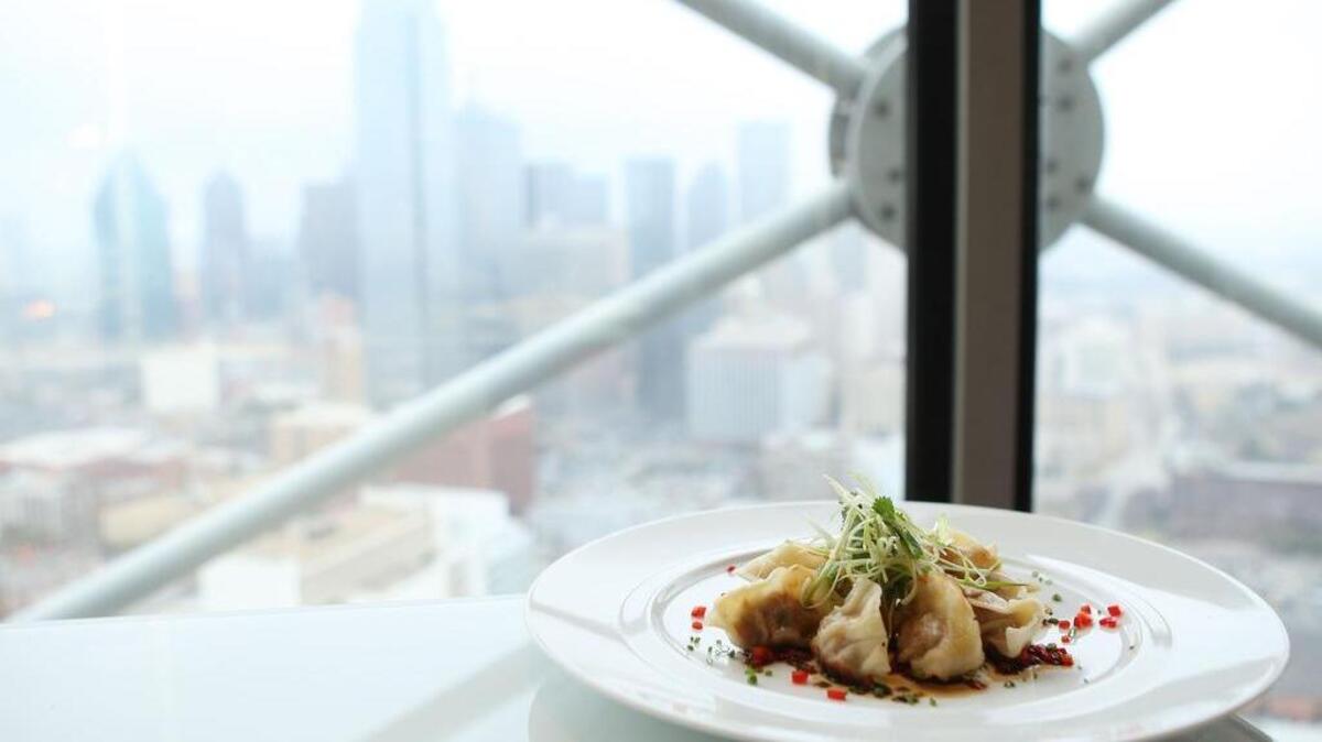 
Five Sixty has a skyline view from atop Reunion Tower.
