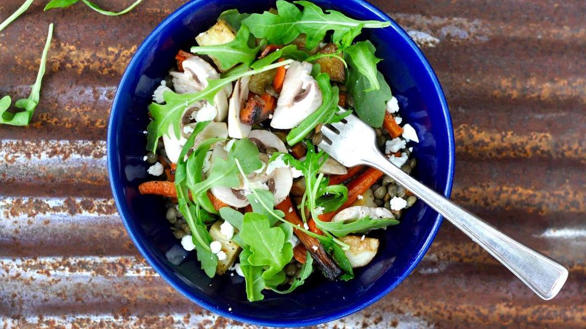 After you make French lentil summer salad once, you’ll start thinking of all sorts of things to put on top of lentils for dinner.