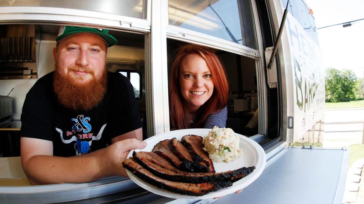 Travis and Emma Heim, pictured in 2015, are putting the finishing touches on the first physical location of Heim Barbecue.