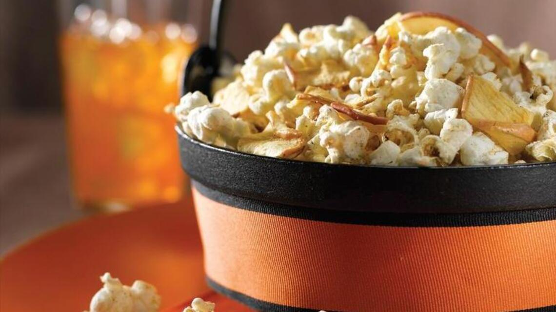 Add popcorn to the mix for sensible snacks that stand out