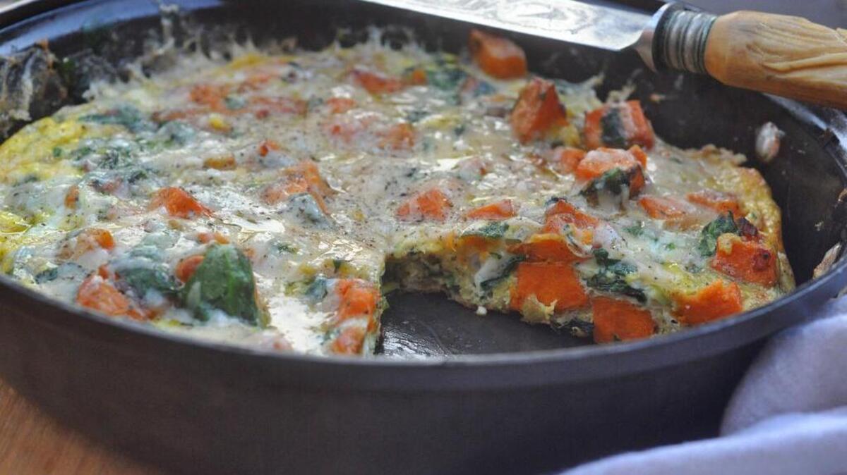 Faster than a quiche, but just as delicious, the Italian frittata is a great eggy addition to any brunch spread.