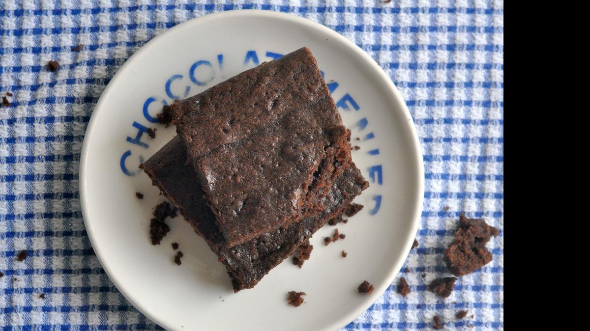
Joanne Chang’s Fudgy Mascarpone Brownies have less sugar, so more of the chocolate flavor comes through, which is never a bad thing. 
