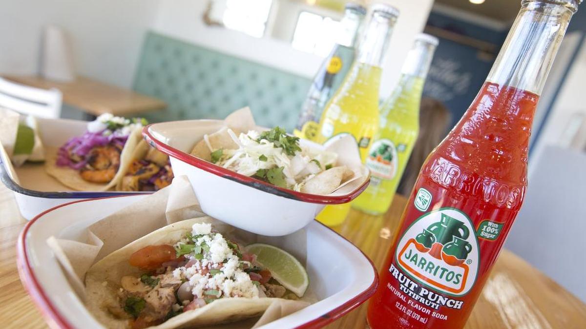 Tacos and pop at Taco Heads in Fort Worth