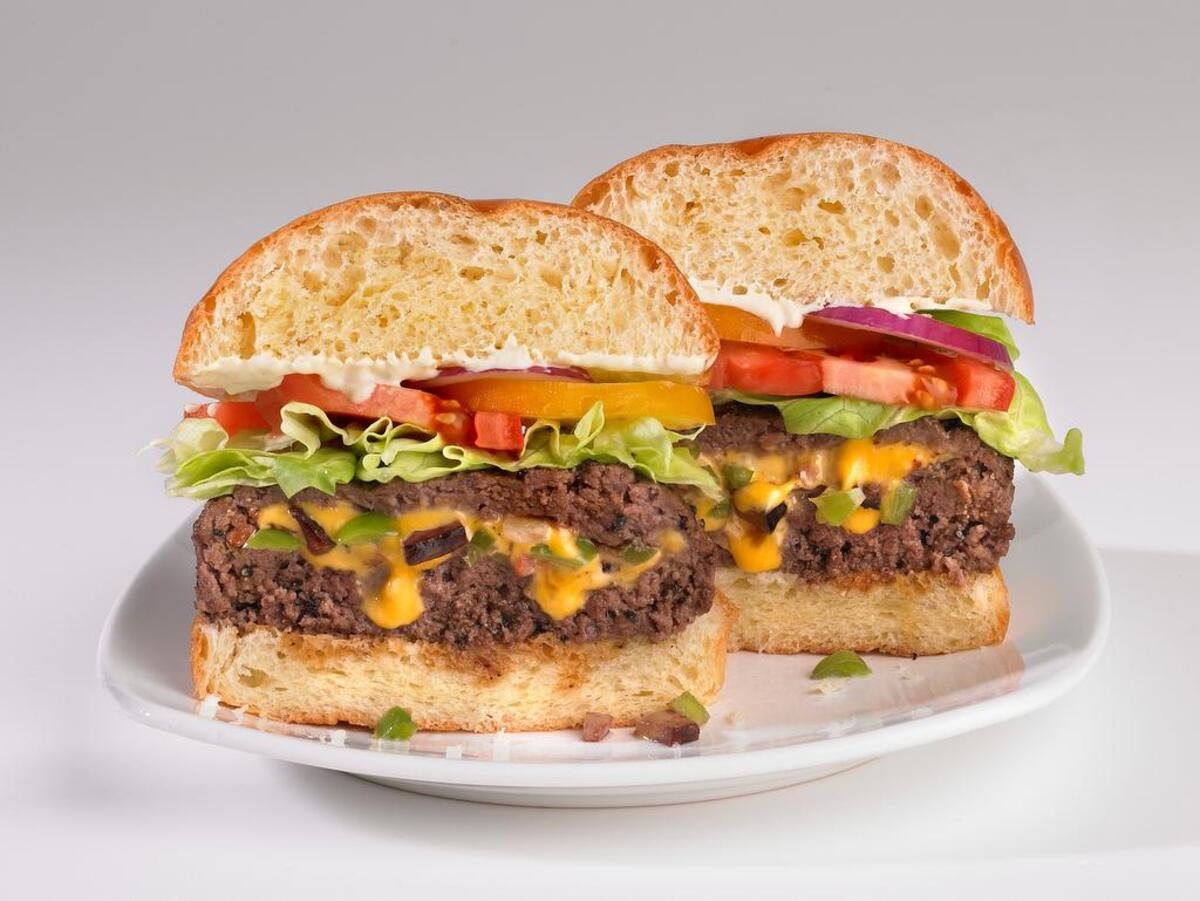 Hatch chile-stuffed burger