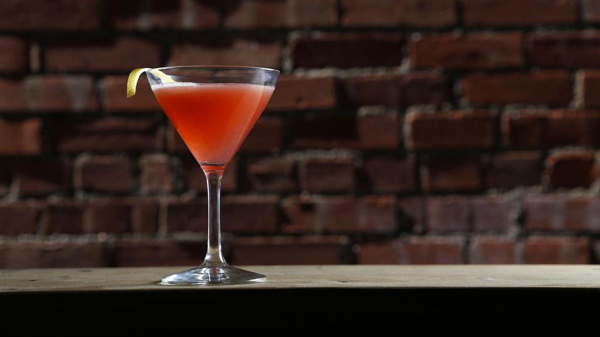 This is a file photo of an “income tax” cocktail made by Brad Hensarling, owner/bartender at the Usual. Expect much more stuff in this and other veins during Fort Worth Cocktail Week, Oct. 17-23.
