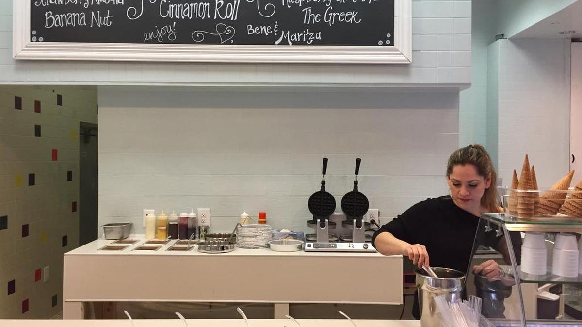 Maritza Sepulveda opened her boutique waffle shop, Pinky’s Waffle Bar, in Ridgmar Mall.