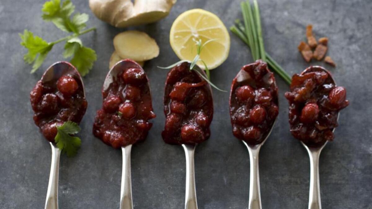 Variations of cranberry sauce
