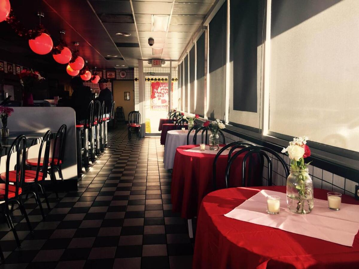 Selected Waffle House locations decorate for Valentine’s.