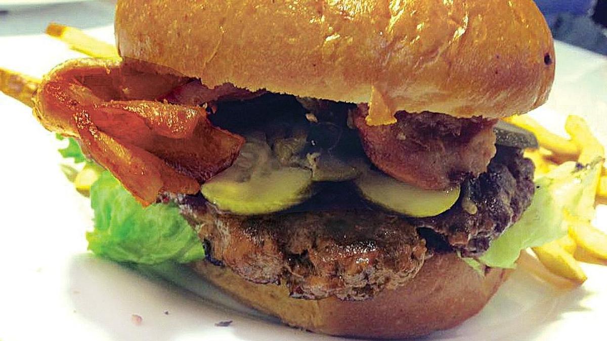 The Hatch chile burger at Central Market Southlake’s cafe