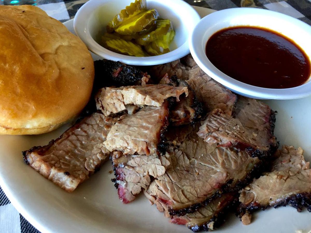 Sliced briskey at Smokey’s BBQ on East Lancaster Avenue in Fort Worth