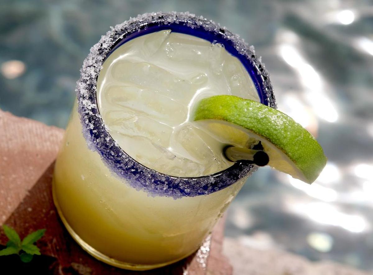 Joe T’s famous house margarita on the rocks