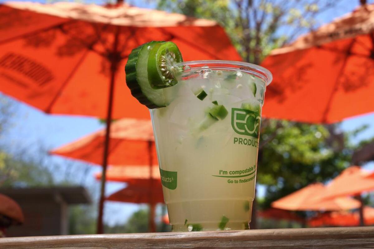 The Cucumber and Jalapeno Margarita from the Woodshed. 