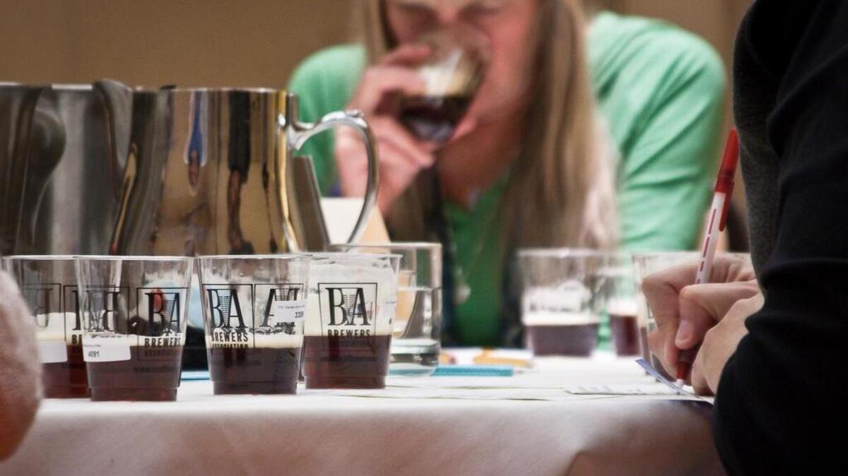 
Judging at the Great American Beer Festival in Denver

