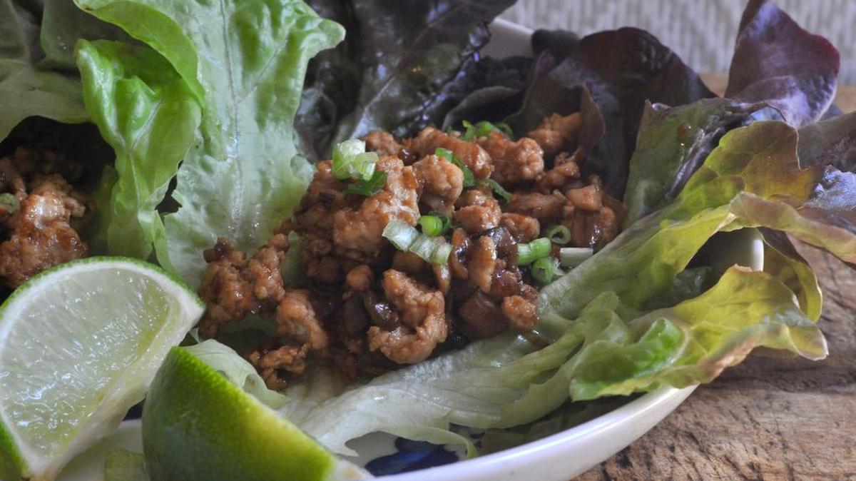 
Once you make Asian turkey lettuce wraps at home, and realize how easy and quick they are to put together, you’ll never order them out again.
