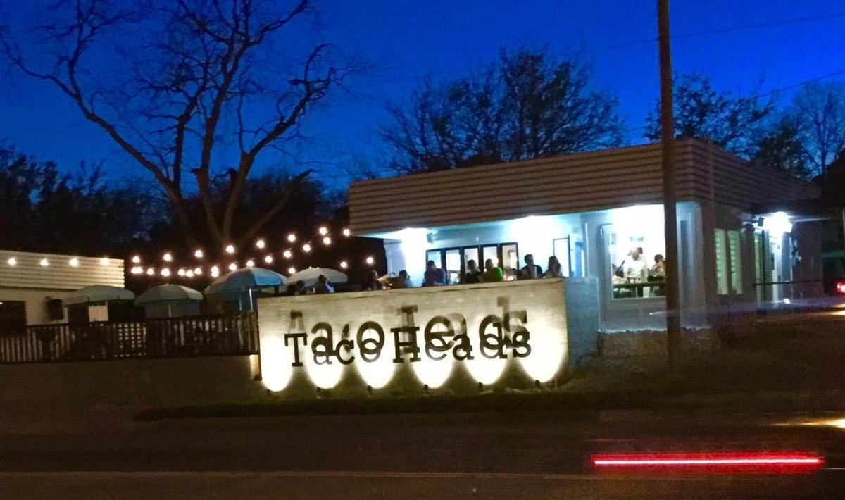 The Taco Heads patio looks out onto Montgomery Street and the Fort Worth Cultural District, as seen March 17, 2016.