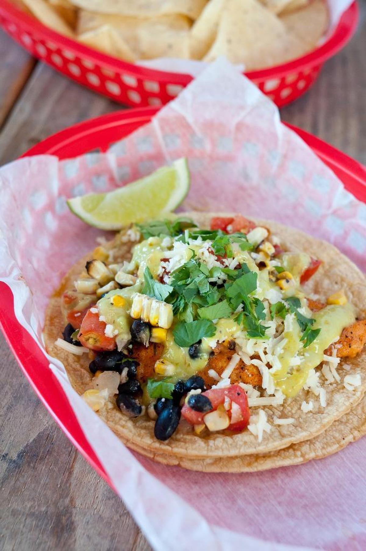 Mr. Orange, a blackened salmon taco from Torchy’s Tacos in Fort Worth