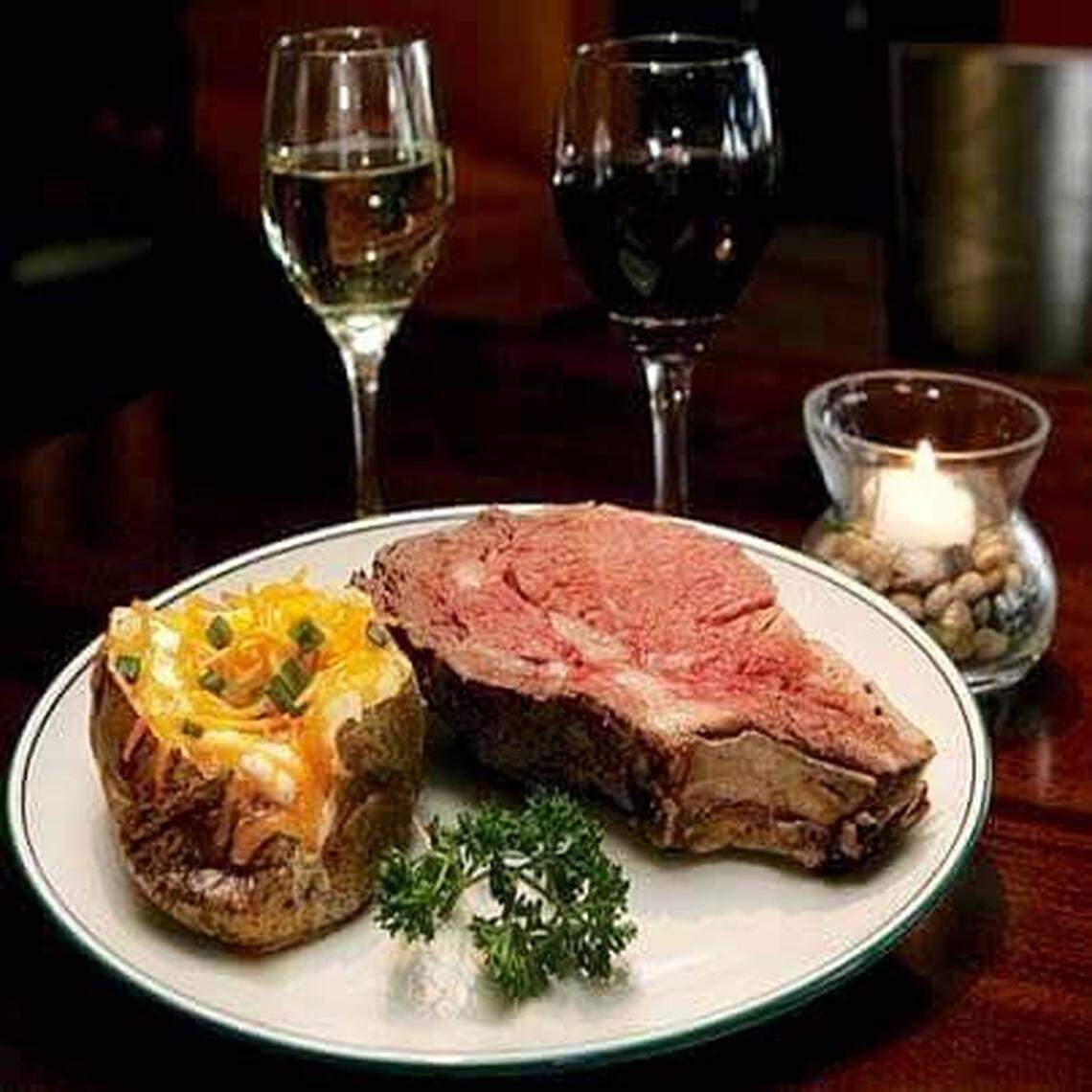 A smaller portion of this Mac’s on Main prime rib is is on the Restaurant Week menu in August supporting the Lena Pope child and family services agency.