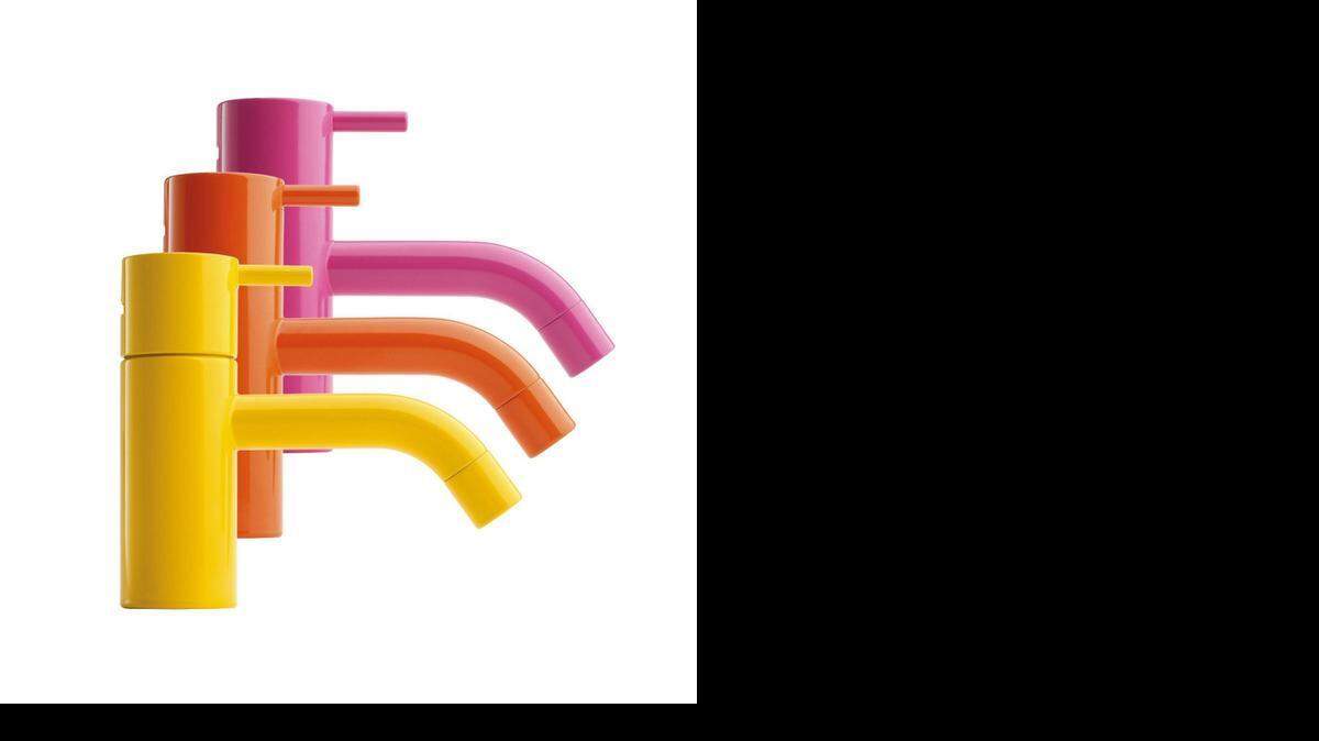 
The Vola faucet is a sweet treat that comes in 15 vibrant colors right out of the jelly bean jar. (Hastings Tile & Il Bagno).
