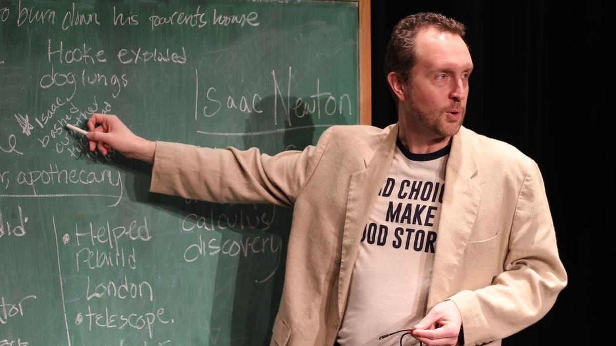 Patrick Bynane portrays the Actor in “Isaac’s Eye.”