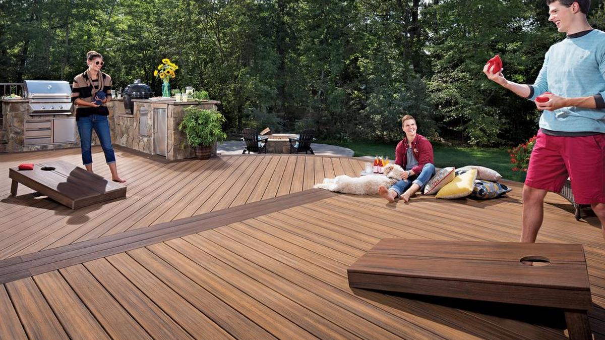 Keep your wood deck in good repair for entertaining, family activities and just relaxing. Designer Paul Lafrance, of HGTV’s Decked Out, favors composite decking.