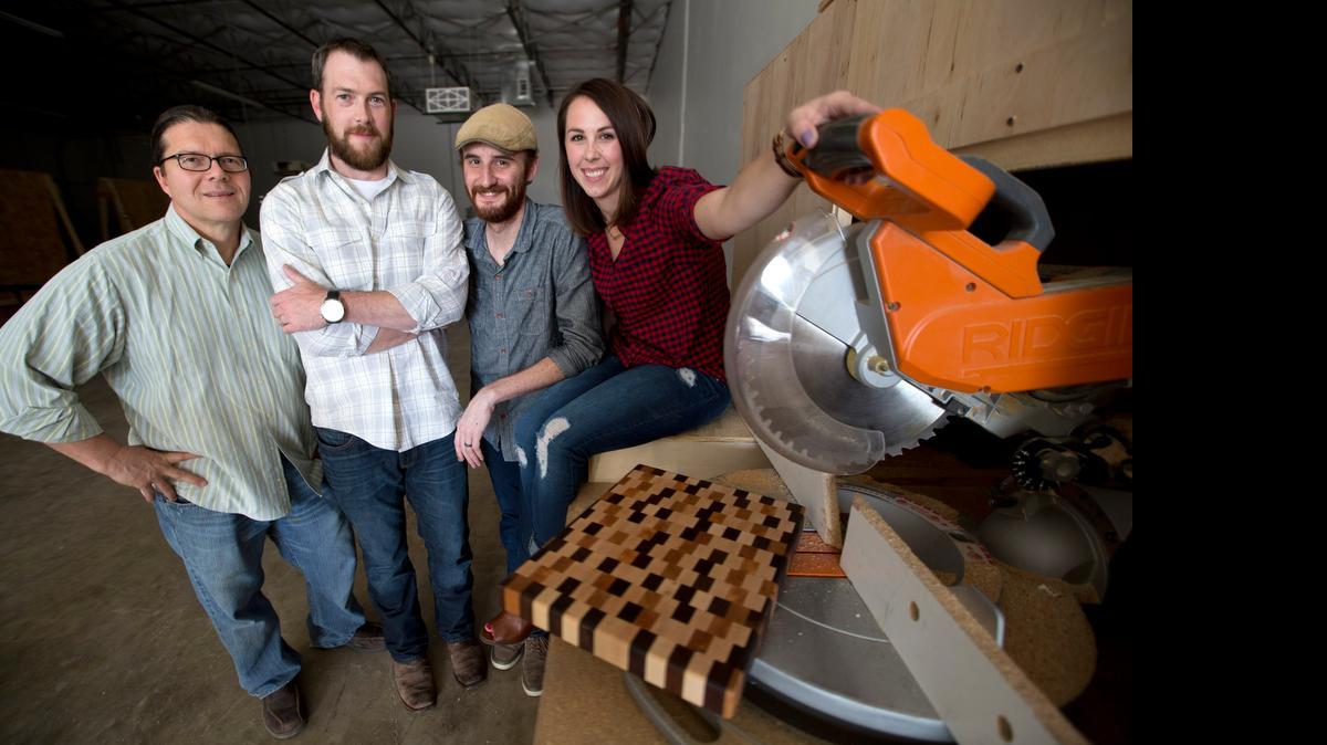 
Justin Bishop, David Godfrey, Ryan Yocham and Shelly Yocham at Build
