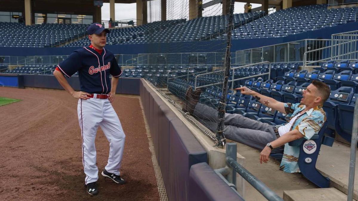 Johnny Simmons and Ethan Hawke in ‘The Phenom’