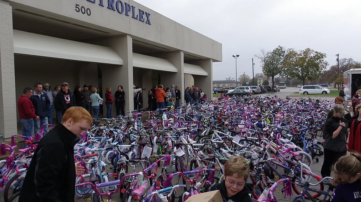Committee members of Bikes for Mission Arlington are asking people to consider joining them at 9 a.m. Saturday at 2229 W. Park Row Dr. in Pantego with a bicycle to donate. The group will lead a procession to downtown Arlington, where it will drop off bicycles for Mission Arlington’s Christmas store.