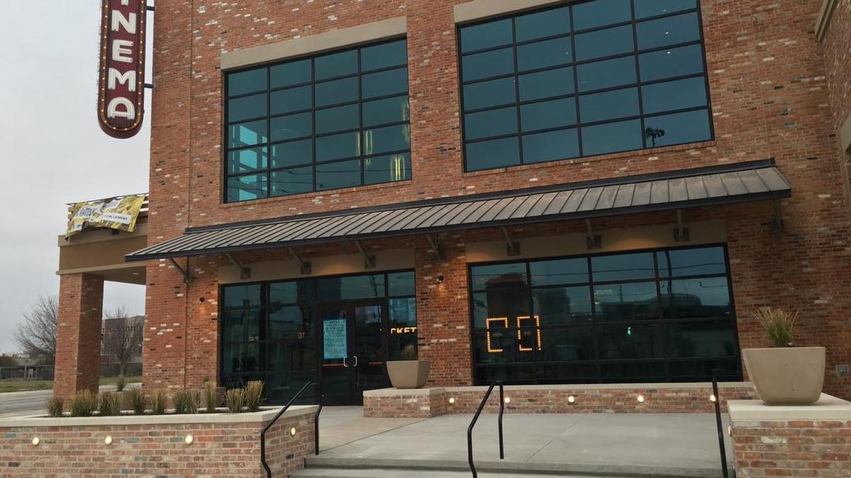 The exterior of the Alamo Drafthouse near downtown Dallas