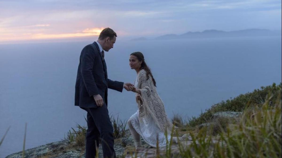 Michael Fassbender and Alicia Vikander in “The Light Between Oceans”