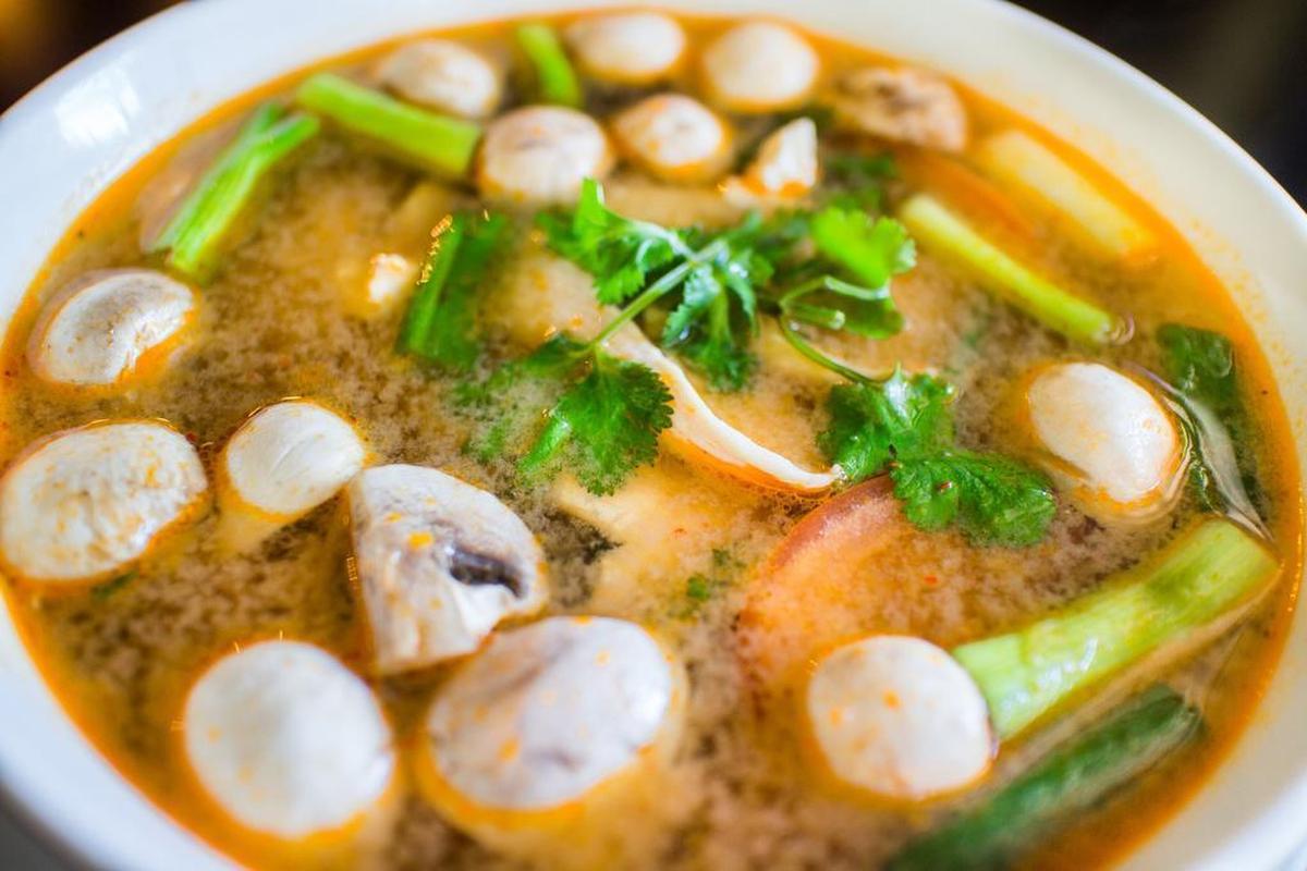 Tom Yum soup from Tie Thai.