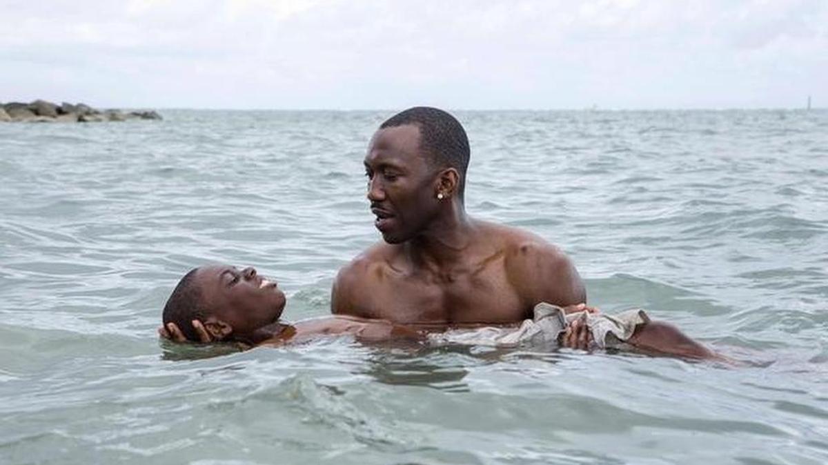 Mahershala Ali and Alex R. Hibbert in Moonlight