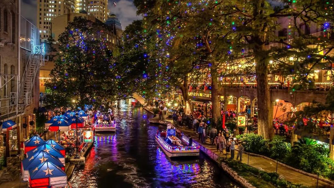 San Antonio’s River Walk is a huge tourist draw especially at Christmas