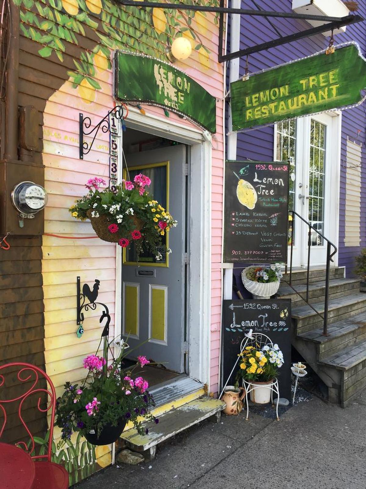 The inexpensive Lemon Tree restaurant on Spring Garden Road serves delectable Mediterranean specialties.