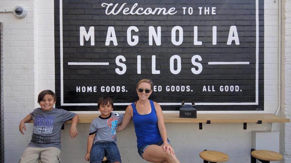 Melanie Chapa and her family shopped, then got treats from Magnolia Flour.