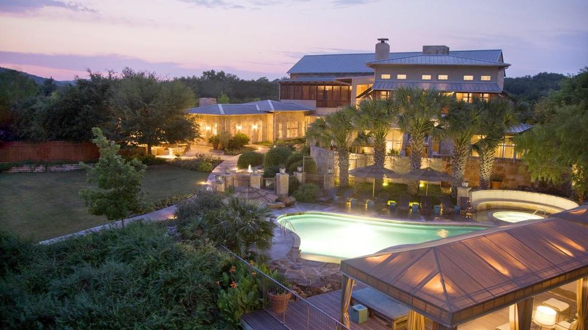 The LakeHouse Spa includes a cafe, pool and both indoor and outdoor treatment areas.