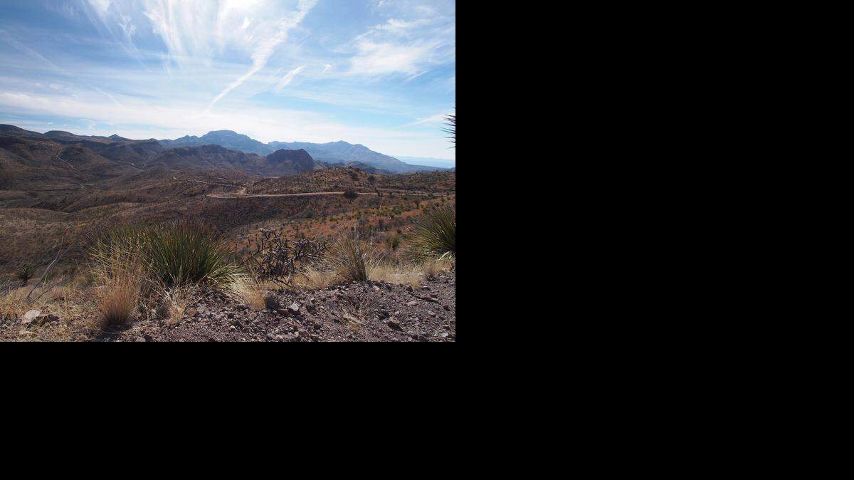 
View from Pinto Canyon Road on the way to Chinati Hot Springs from Marfa in Jan. 2015, West Texas. (Chris LeBlanc/Austin American-Statesman/TNS) 
