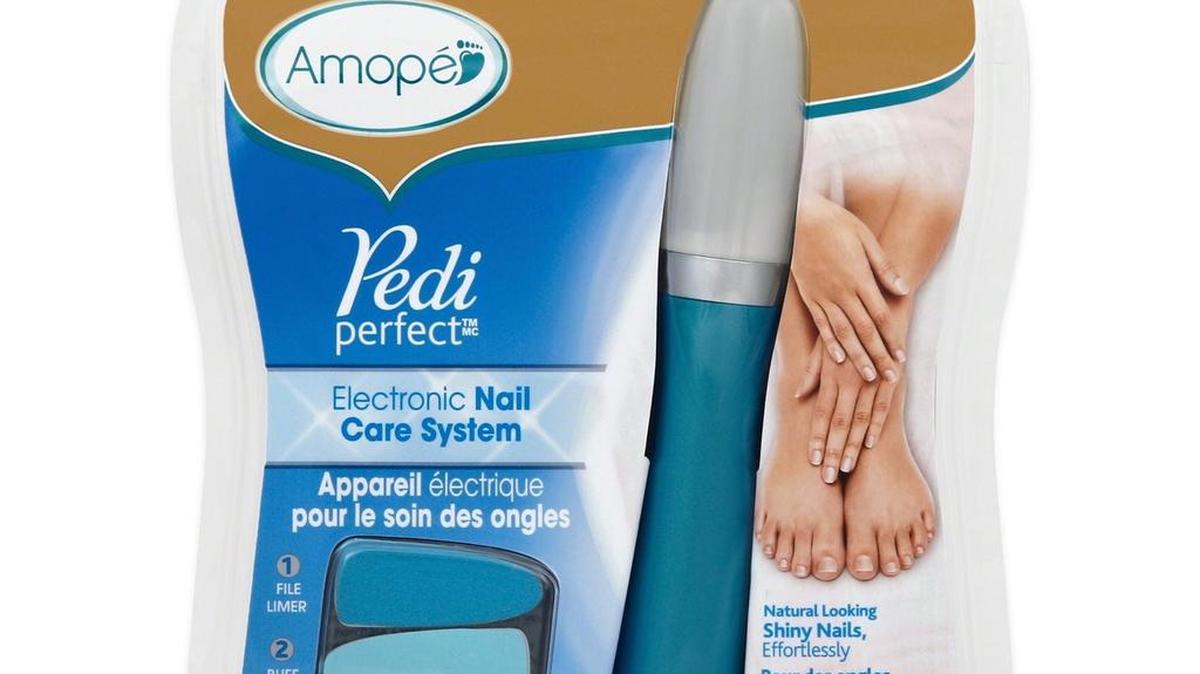 The Amopé Pedi Perfect Electronic Nail Care System is $36.99 at Target.