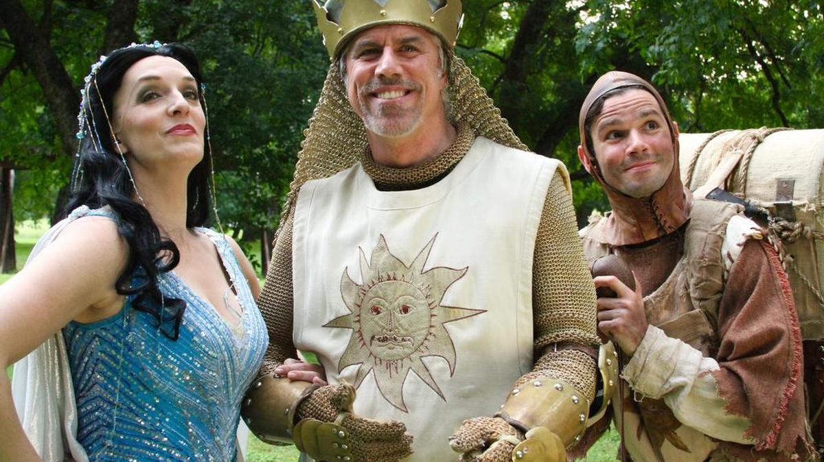 Jeff McCarthy “King Arthur”, Julia Murney “Lady of the Lake”, Robb Sapp “Patsy”