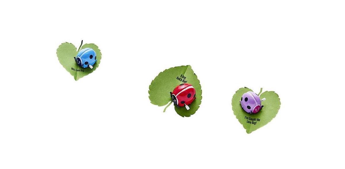 Your little one will love trying to catch these love bugs.