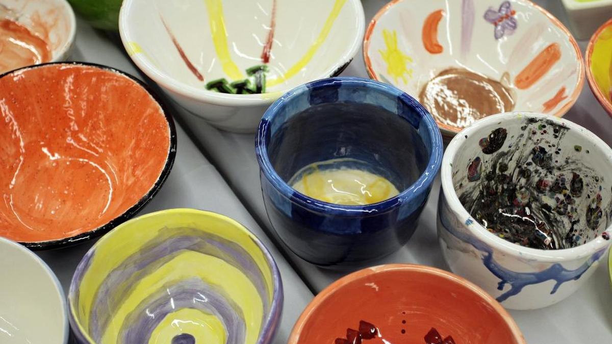 A wide variety of bowls are for sale at the Empty Bowls Fort Worth event taking place Friday.