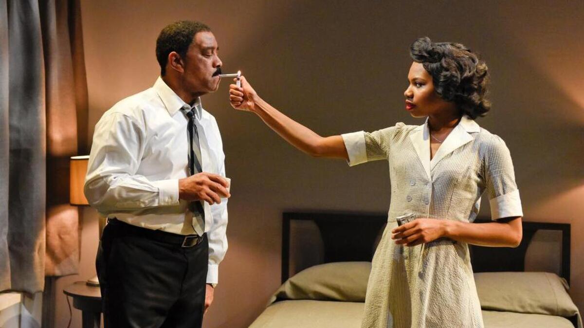 
Hassan El-Amin and Tiana Johnson in ‘The Mountaintop’
