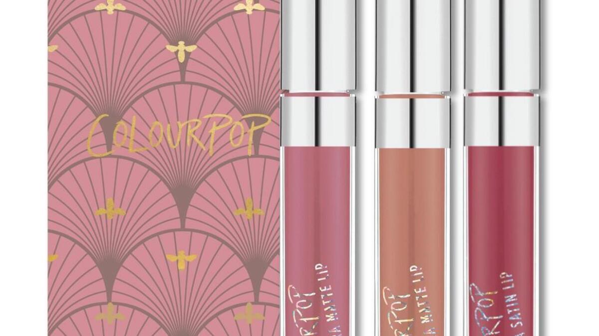 ColourPop Fall Edit Lip Bundle in Out and About, $15, colourpop.com.