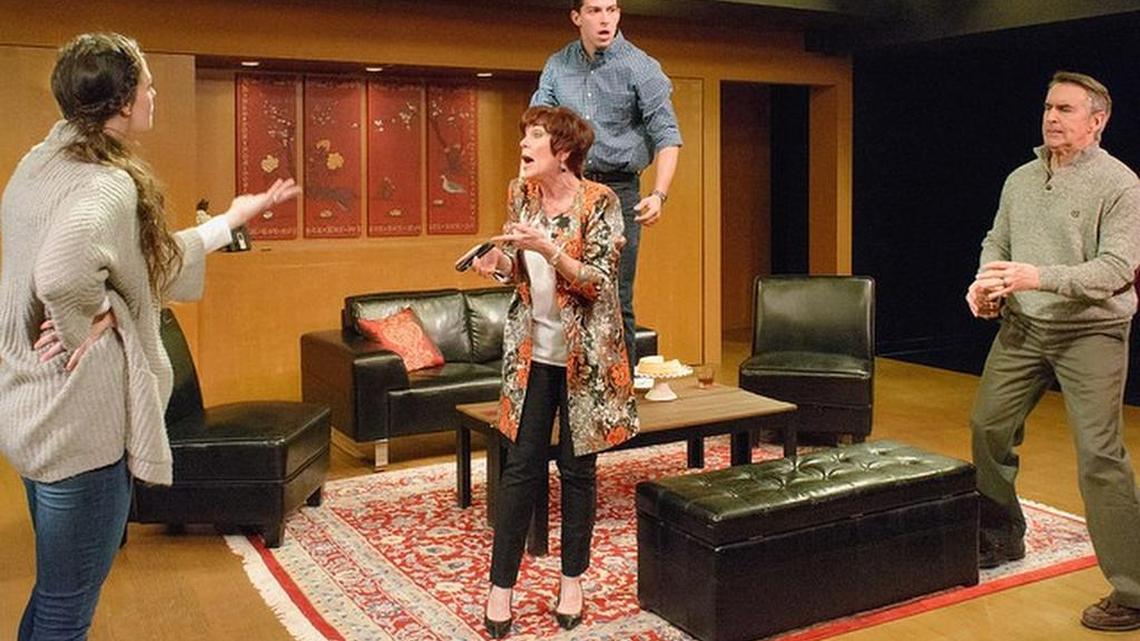 Kelsey Milbourn, Linda Leonard, Jake Buchanan, and Billy Jenkins in ‘Clever Little Lies’